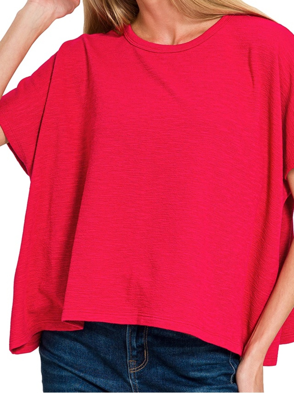“Off-Duty Tee” Slub Cotton Blend | Fall/Winter Assortment - Picture 4 of 6
